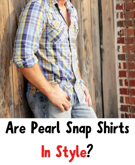 Man wear a pearl snap shirt and the title