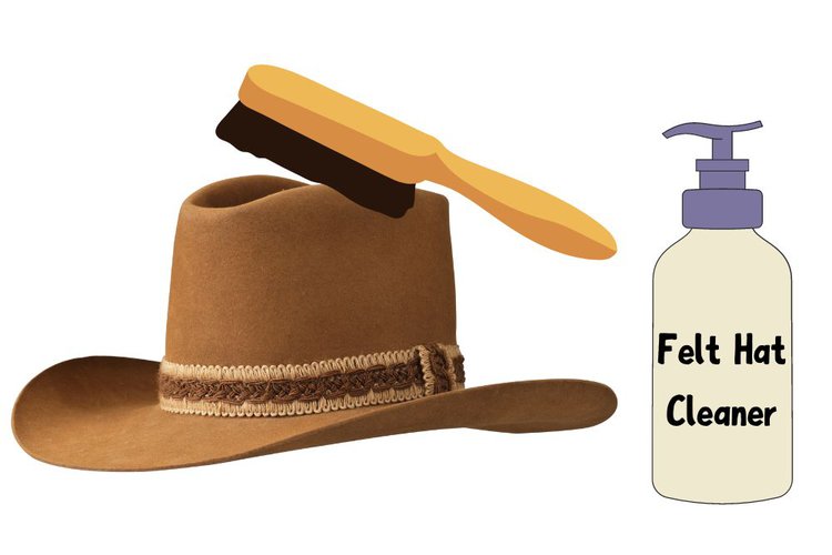 felt hat cleaner and brush to clean felt cowboy hat