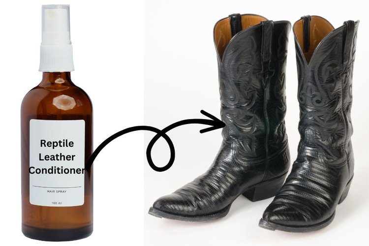 use reptile leather conditioner for lizard cowboy boots
