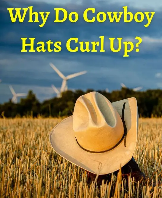 why do cowboy hats curl up