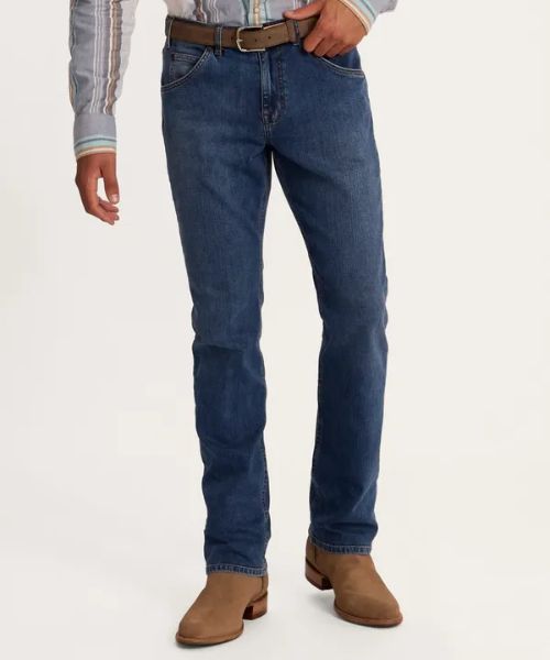Men's premium standard jeans - Medium Wash (Front)