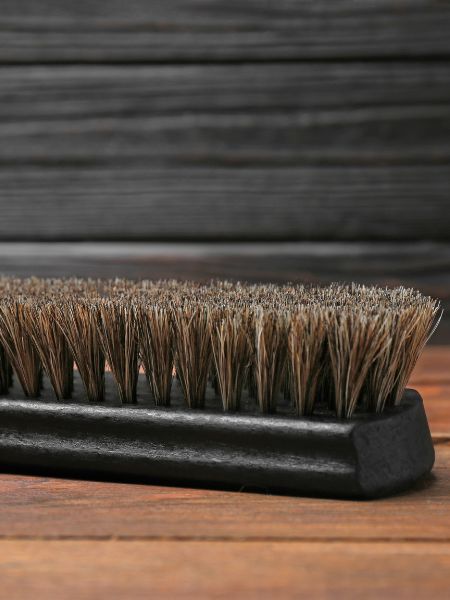 A horsehair brush