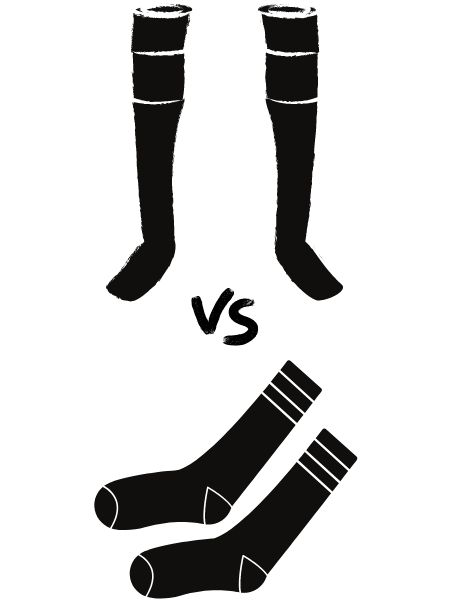 Boot socks vs crew socks