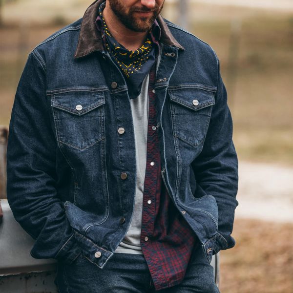 A man wears Tecovas denim with some other accessories.