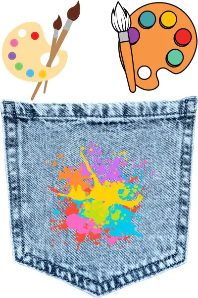 Paint on jeans