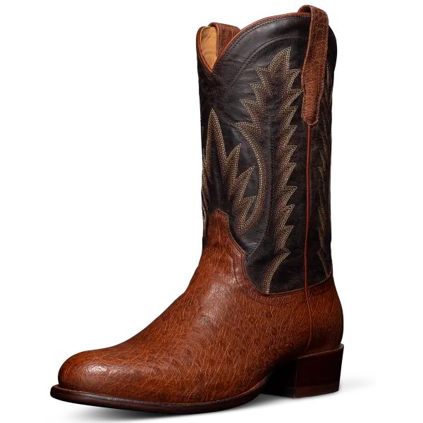The Weston smooth ostrich boots from Tecovas