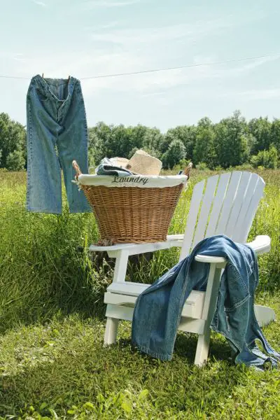 Air drying jeans