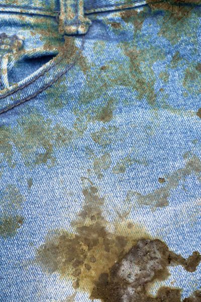 Food stain on Denim jeans