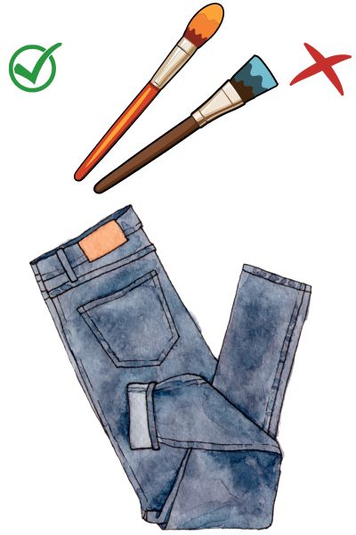 Paint pens and jeans
