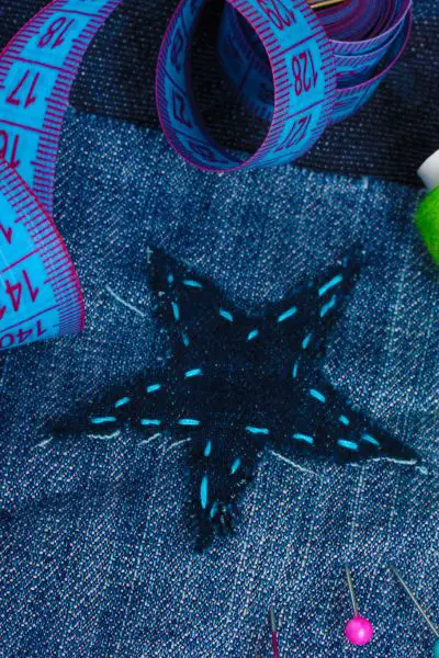 star denim patch