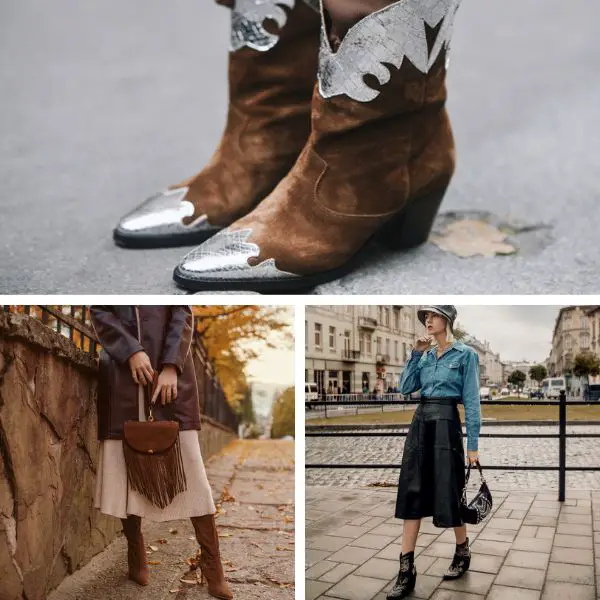 Cowboy boots and street style outfits