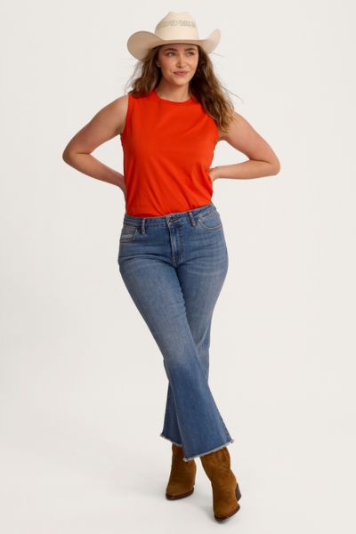 WOMEN'S HIGH-RISE FLARE JEAN