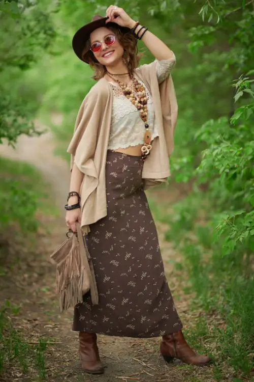 How to Style Cowboy Boots and Skirts for Spring: Florals, Denim, Leather, and Beyond