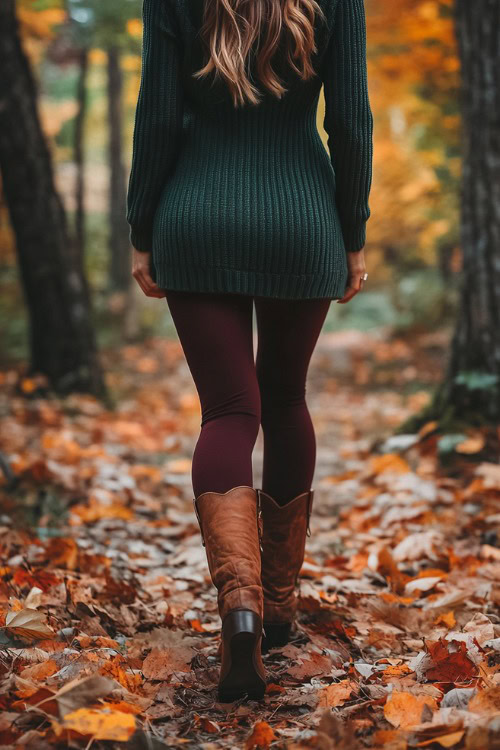 Jumper Dress Tights And Boots Jumper Dress With Black Tights Outfit Ideas  Gray Dress Black