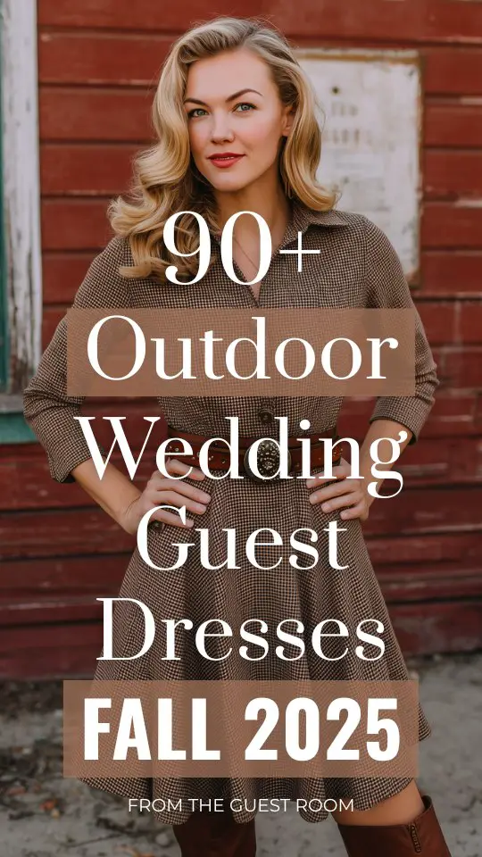 90+ Fall Outdoor Wedding Guest Dresses to Keep You Cozy and Chic