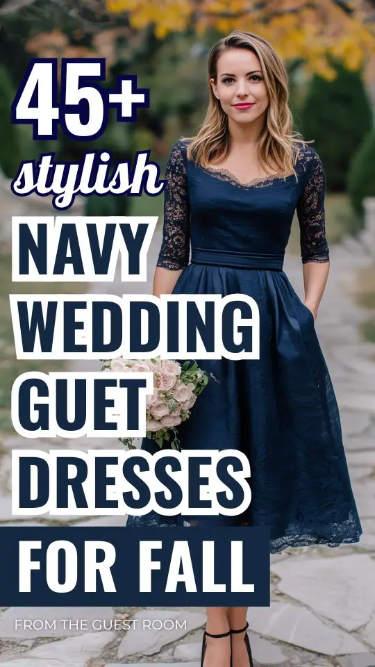 45+ Navy Wedding Guest Dresses for Fall: Stylish and Sophisticated Choices