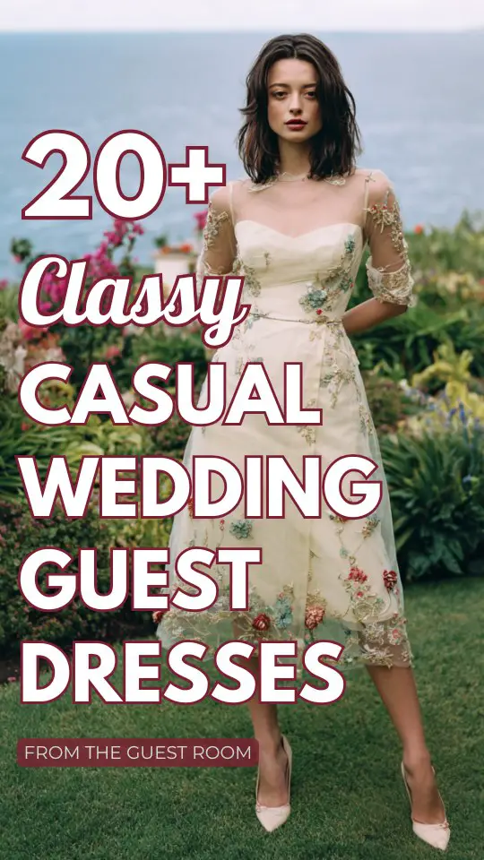 20+ Classy Guest Dresses for Casual Weddings That Define Sophisticated Simplicity