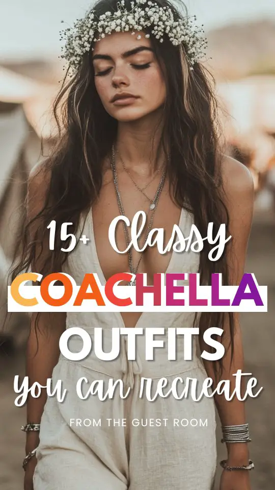 a woman wears a classy coachella outfit