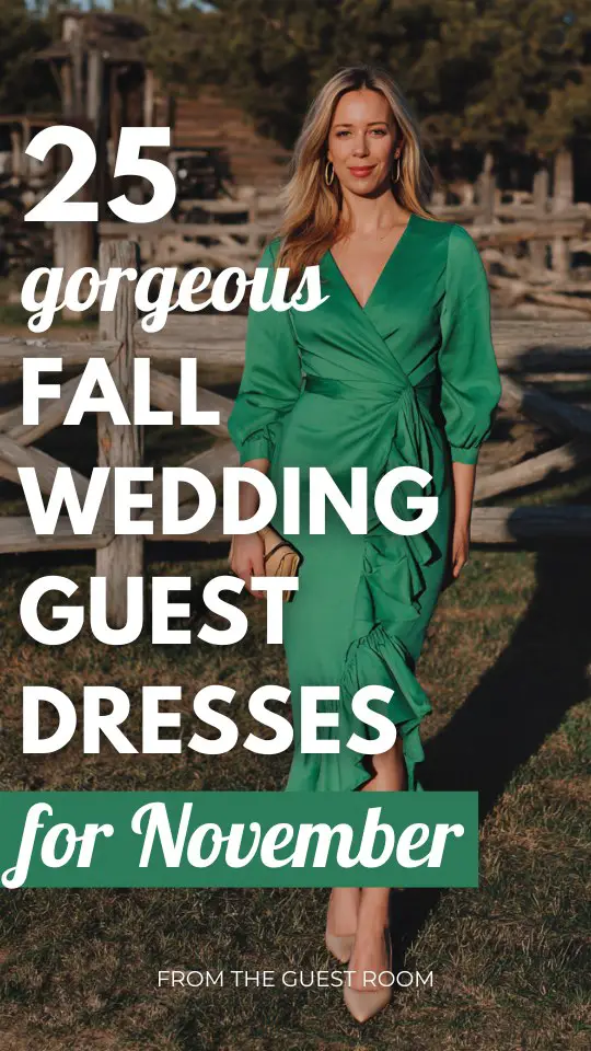 25 Fall Wedding Guest Dresses Perfect for November Celebrations