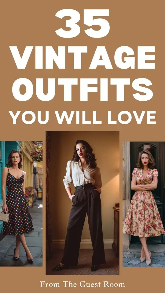 women with vintage outfits