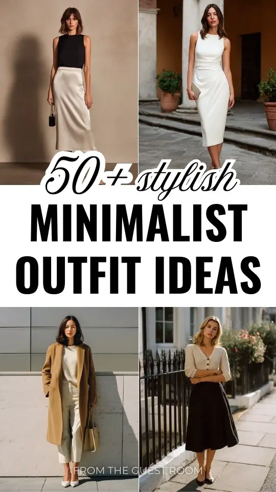 women in minimalist outfits