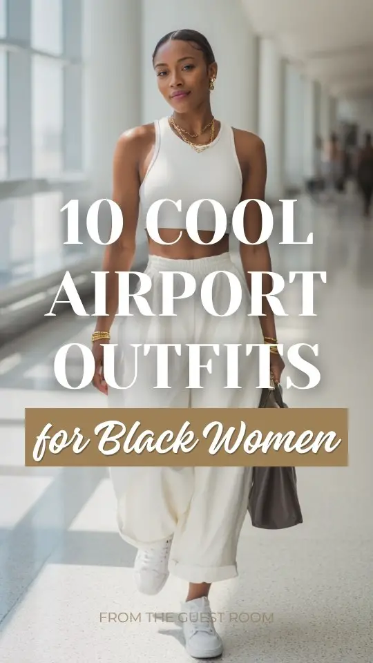 10 Airport Outfits for Black Women that Feel Effortless, Comfortable, and Still Stylish