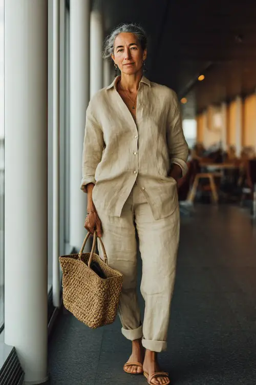 10 Airport Travel Outfits for Women over 50: Relaxed Yet Refined Looks