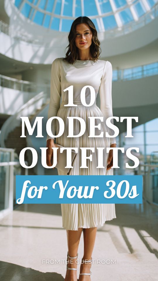 a woman in her 30s wearing a modest outfit with a long-sleeve pleated midi dress in liquid silver with subtle iridescent shimmer, paired with silver strappy heeled sandals