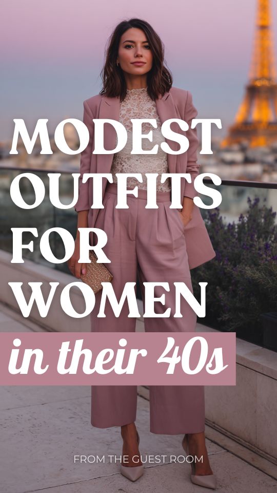10 Modest Outfits for Women in their 40s That Look Elegant and Modern