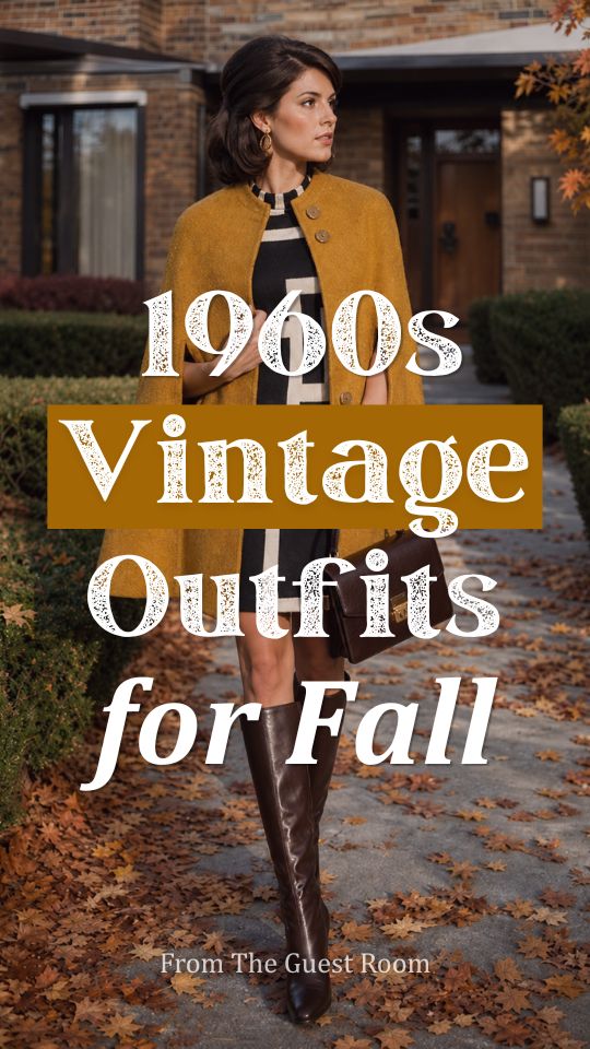 Fall Vintage Outfits for Women Inspired by 1960s Style