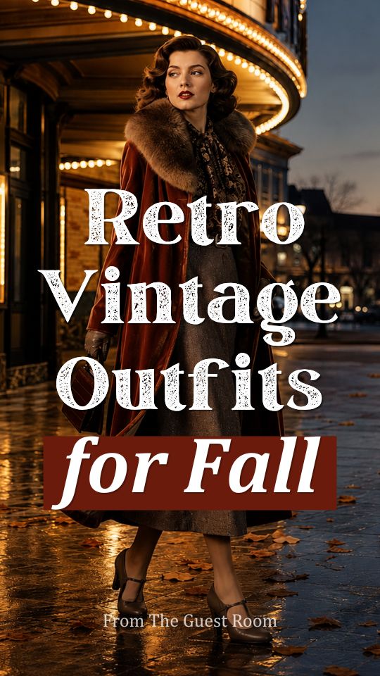 Fall Vintage and Retro Outfits That Feel Classic and Wearable