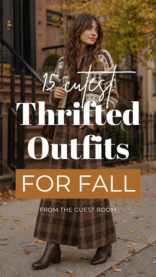 15 Fall Thrifted Outfits That Look Timeless and Chic